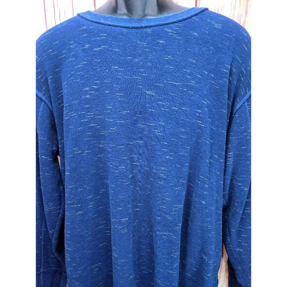 Robert Graham Mens Long Sleeve Navy Crewneck Sweater XL - Picture 3 of 8